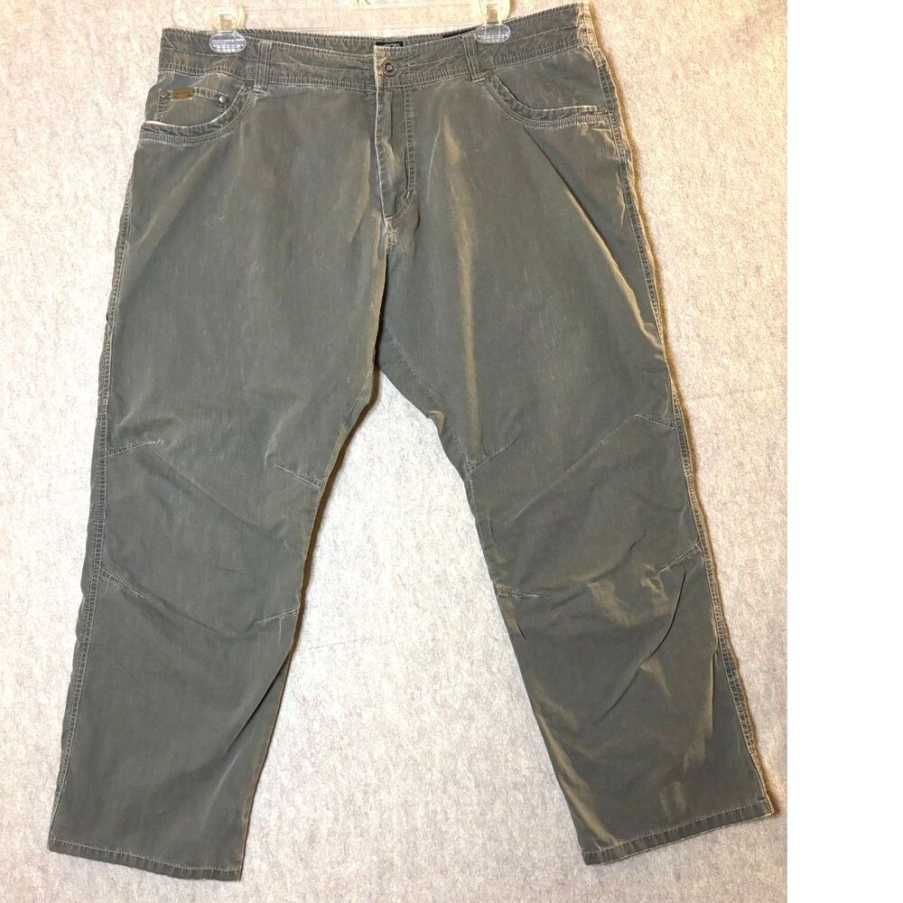 KUHL Revolvr Men’s 40x30 Olive Green Hiking Outdoor Pants Gorpcore